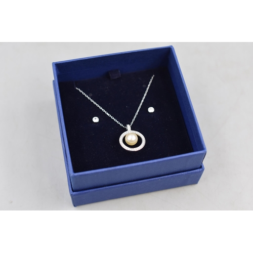 47 - Swarovski Necklace and Earring Set in Presentation Box