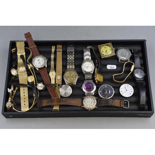 48 - A Selection of Quartz and Mechanical Watches For Spares or Repairs. Includes Ingersoll, Sekonda, Swa... 