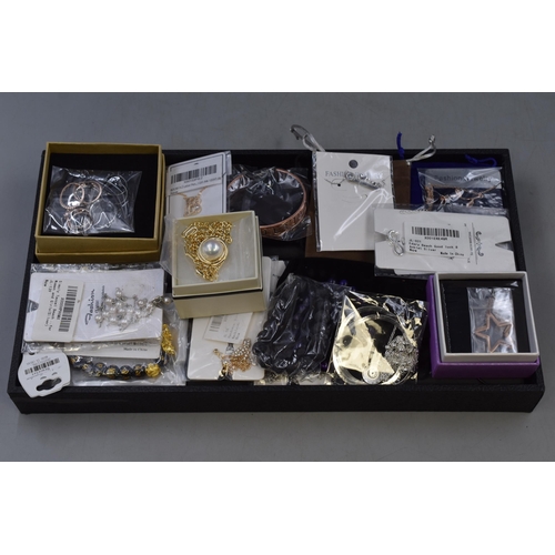 56 - Mixed Selection of New Packaged Jewellery items, includes Necklaces, Bracelets, Rings and more