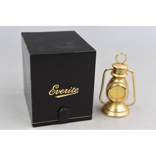 61 - Everite Mini Lantern Clock in Box