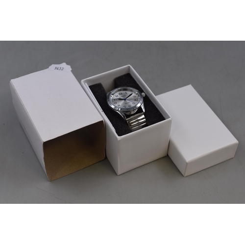 85 - SHMIOU, speaking watch for visually impaired people, Stainless steel with expanding stainless steel ... 