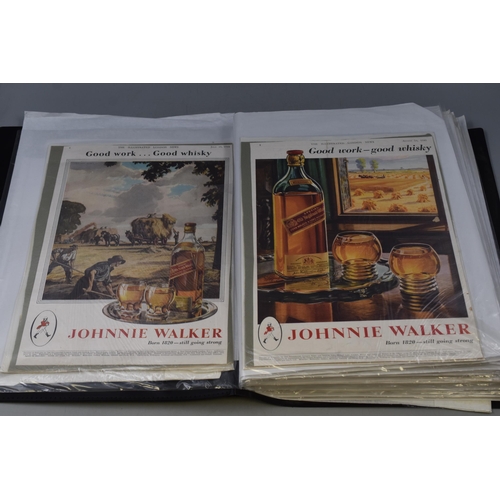 321 - Folder Full of Early Johnnie Walker Scotch Whiskey Advertising Literature through the years mainly S... 