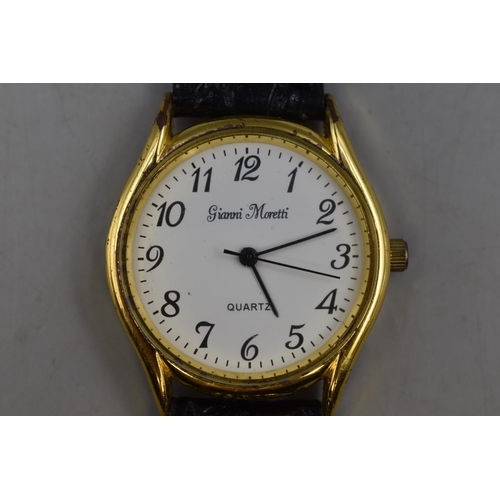 89 - Gianni Morretti Quartz Watch (Working)