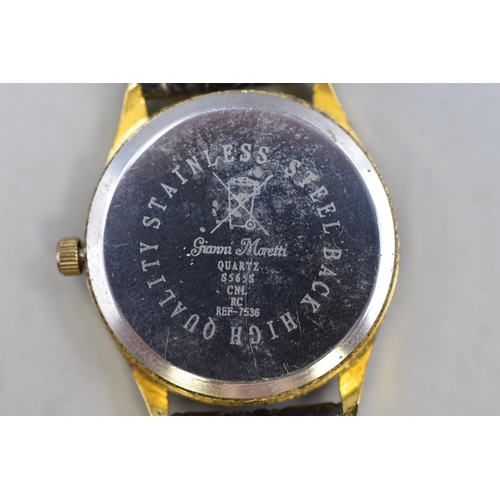 89 - Gianni Morretti Quartz Watch (Working)