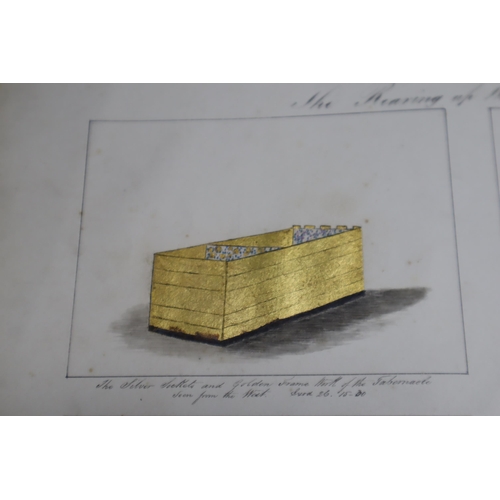 325 - An Antique 1850 Portlaw Edition of 'The Tabernacle In The Wilderness' With Four Hand Coloured Plates