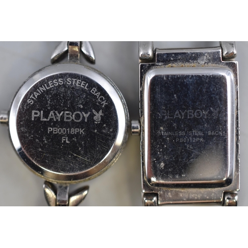 101 - Two Ladies Quartz Playboy Watches