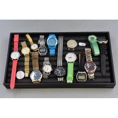 113 - A Selection of Quartz Watches, For Spares or Repairs