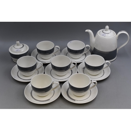 346 - 16 Pieces of Noritake Ambiance to include Seven Cups & Saucers, Sugar Pot and Tea Pot