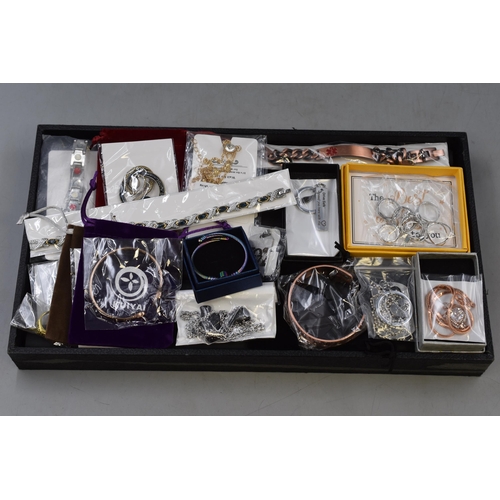 123 - Mixed Selection of New Packaged Jewellery, includes Necklaces, Bracelets, Rings and more