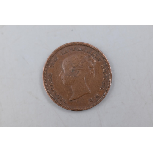 126 - 1844 Young Head Victoria Half Farthing Coin