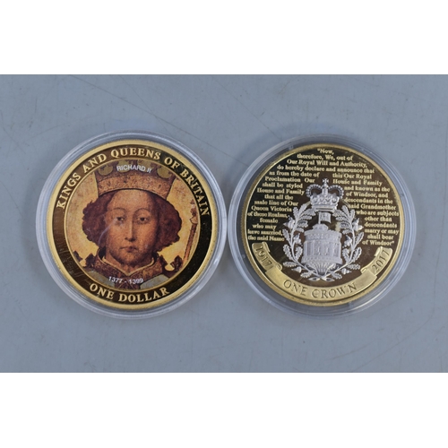 131 - Two Commemorative Coins to include 2007 Cook Islands One Dollar Coin and a 2017 Gibraltar One Crown ... 