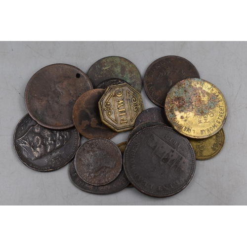 132 - Selection of Collectable Old Token and Coins