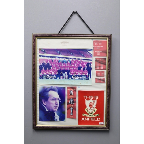 356 - Liverpool FC Signed Team Photo for Treble Season 2000/2001, Anfield 3D Stadium and More