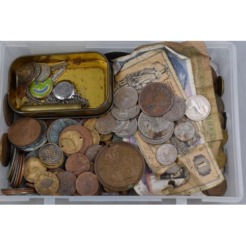 152 - Metal Detector Find, includes Various Coinage (includes Silver). Together with three Coin Books