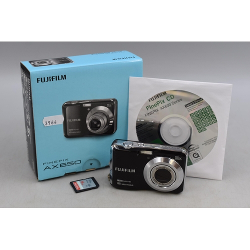 A Boxed Fujifilm Finepix AX650 Digital Camera, With Two SD Cards (16GB ...