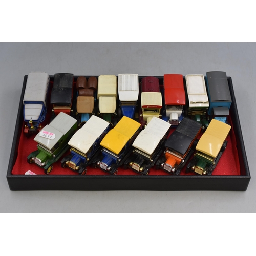 162 - Tray of Vintage Matchbox Di-Cast Vehicles to include Pickfords, Harrods, Pepsi-Cola, Hoover and more