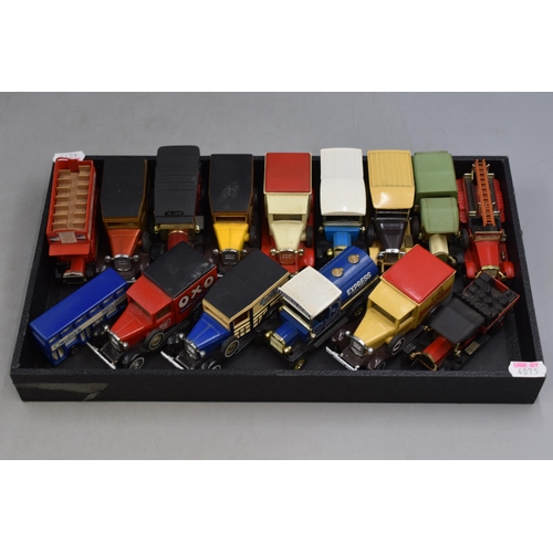 165 - Tray of Vintage Matchbox Di-Cast Vehicles to include Oxo, Express Dairy, Carlsburg and more