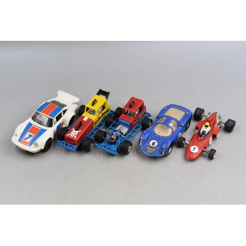 174 - Five Scalextric Racing Cars (a/f)