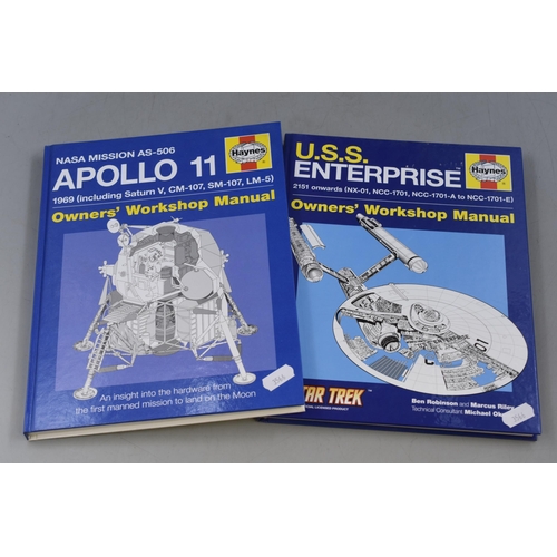 458 - Two Haynes Owners Workshop Manual's Depicting ' U.S.S Enterprise and Apollo 11 Spacecraft