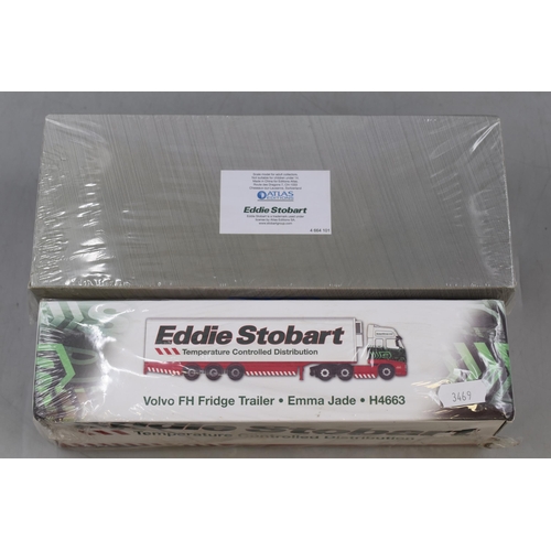 178 - Two 'Eddie Stobart' Die-Cast Collectors Models By Atlas Editions in Sealed Boxes, Komatsu PC30 Hyrau... 