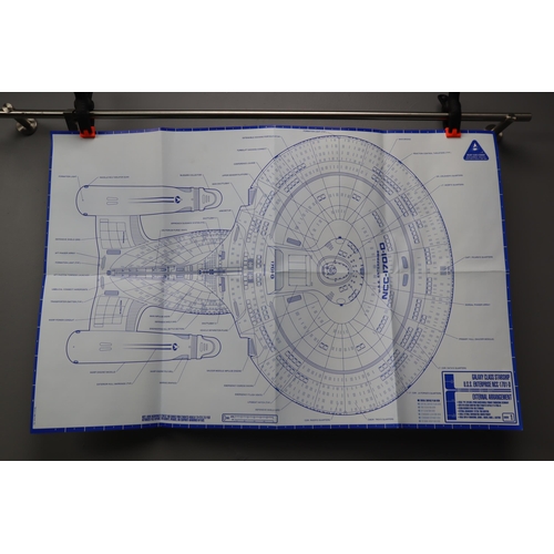 469 - Star Trek, The Next Generation ' U.S.S. Enterprise NCC-1701-D Blueprints Box Collection