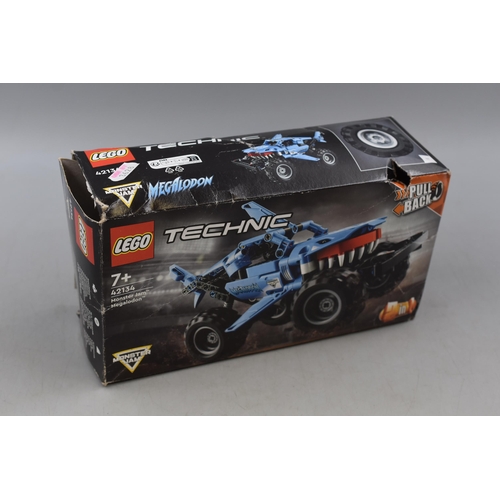 486 - Lego Technic Pull Back Monster Jam Truck in original box seems to be complete