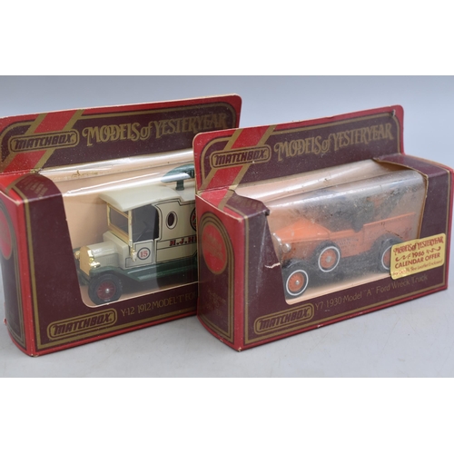 498 - Collection of Eight Boxed Matchbox Vintage Style Models of Yesterday vehicles