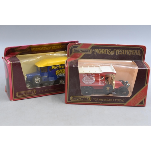 498 - Collection of Eight Boxed Matchbox Vintage Style Models of Yesterday vehicles