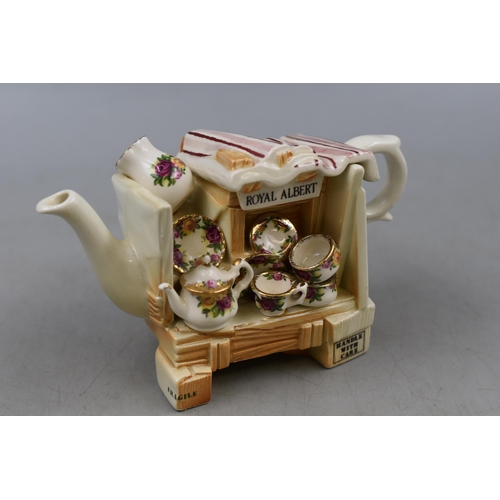 243 - A Boxed Novelty Royal Albert Old Country Roses Stall Teapot, Approx 3.5