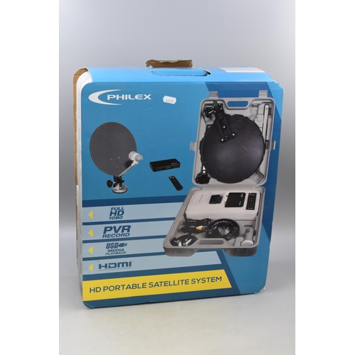 Philex HD Portable Satellite System Caravan, Motorhome, Boat