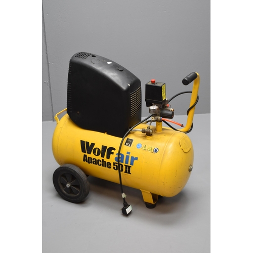 511 - Wolf Air Apache 50 II, 50 litre compressor, untested