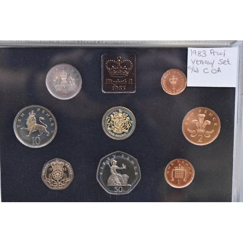 274 - Royal Mint 1983 Proof Coin Collection with Certificate of Authenticity