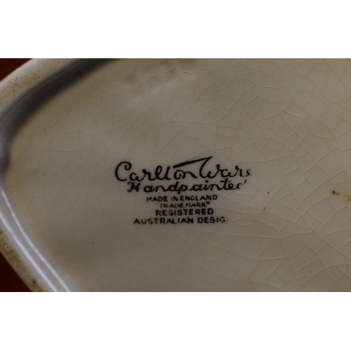 283 - Carltonware Salad Set With Bowl, Tossing Spoons And Two Leaf Plates. Also a Carltonware Rouge Royale... 