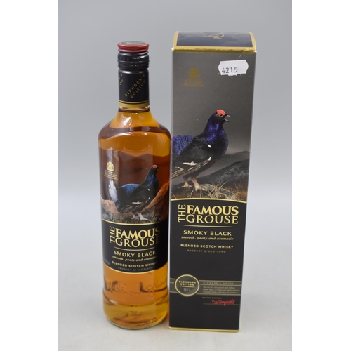 300 - Sealed 70cl Bottle of The Famous Grouse Smoky Black Blended Scotch Whisky Complete with Box