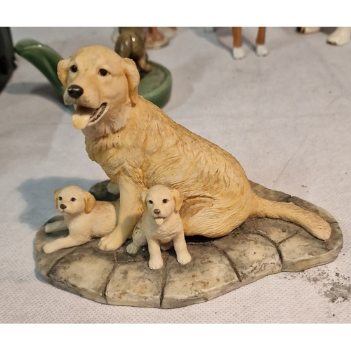 302 - Dog Themed Ornaments Includes Hummell, 1959 Capodimonte, Wade, Border Fine Arts and more.