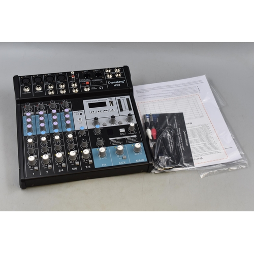 589 - Dupeusheng Professional Mixing Console - Untested Requires Power Lead