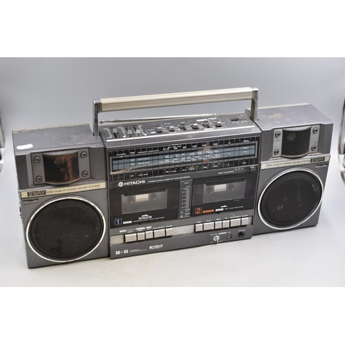 539 - 1980's Hitachi Ghetto Blaster a/f (Working)