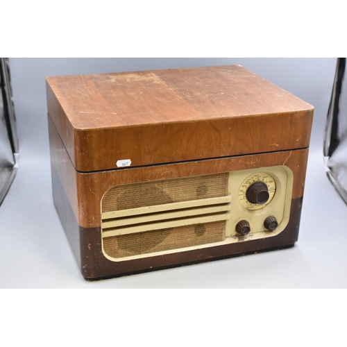 544 - Vintage Frguson 213 RG Tabletop Radiogram 1940s Record Player/ Radio (Untested)