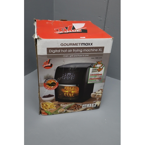 600 - New in Box Gourmetmaxx Digital Hot Air Frying Machine XL - Oven Grill and Fryer in One - Max 1800 Wa... 