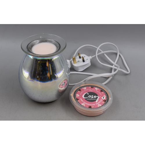 738 - Aroma Lamp with Pink Champagne Truffle Wax Melt