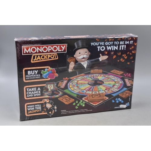 746 - New Sealed Monopoly Jackpot Board Game