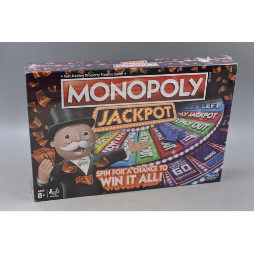 746 - New Sealed Monopoly Jackpot Board Game