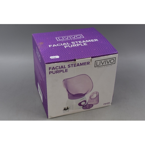 751 - LIVIVO Purple Facial Streamer (Powers On When Tested)