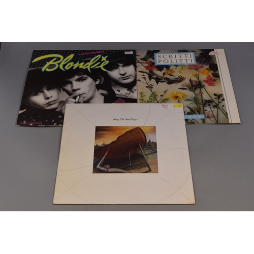 622 - Mixed Collection of Three Lp's to include Blondie, Scritti Politti, and Sting