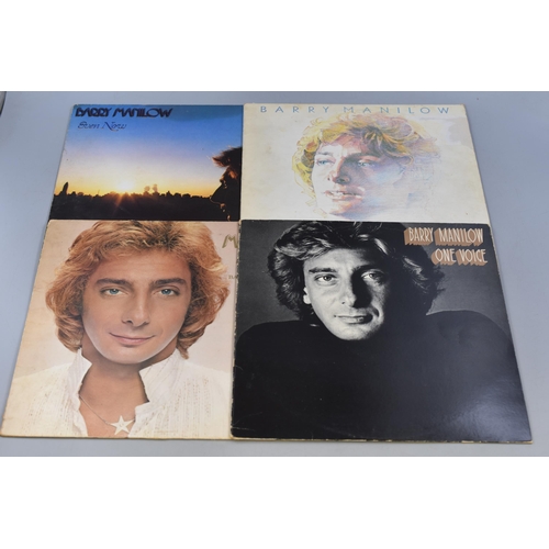 634 - Collection of Nine Pre-Owned 'Barry Manilow' Vinyl LP's To Include, Live In Britain, Barry, Barry Ma... 