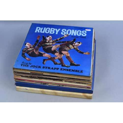 635 - Mixed Lot of Pre Owned Lp's to include Rugby Songs, Box Sets, Top Of The Pops and more great classic... 