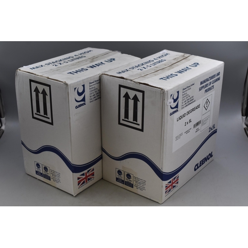 684 - Two Boxes Containing a Total of 20 Litres of Liquid Degreaser for Industrial Garage and Auto Use