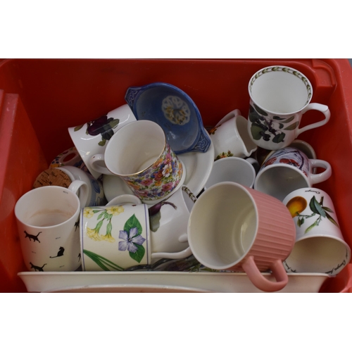 642 - Selection of ceramic kitchen items to include cups, plates, serving dish and more