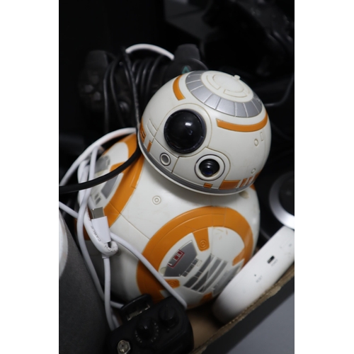 780 - Large Mixed Selection of Electricals includes Star Wars BB8 (working no remote), DVD Player, Speaker... 