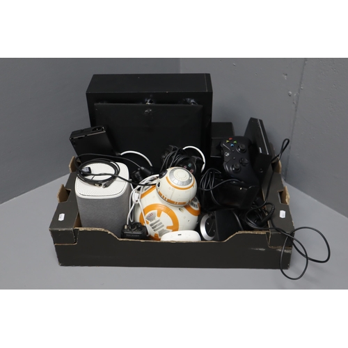 780 - Large Mixed Selection of Electricals includes Star Wars BB8 (working no remote), DVD Player, Speaker... 